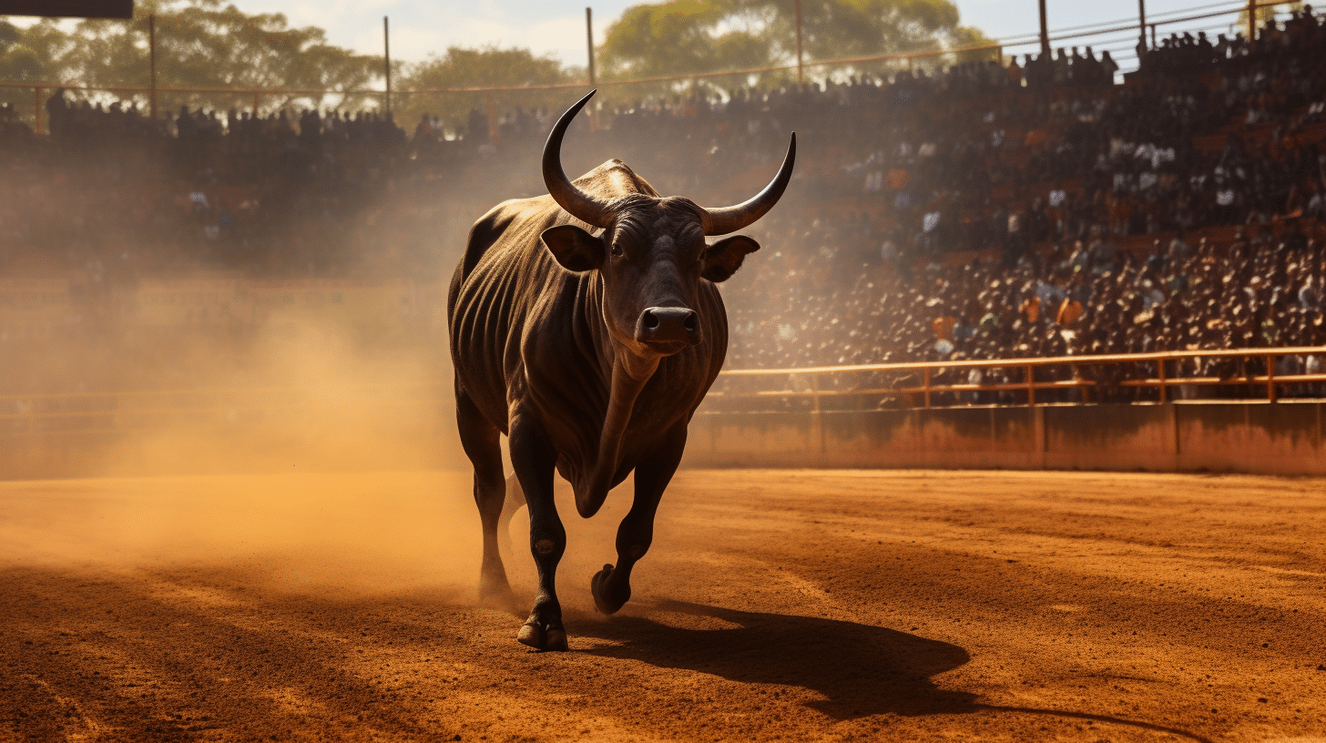 bullfighting event in malinya stadium is a tourist attraction in western kenya