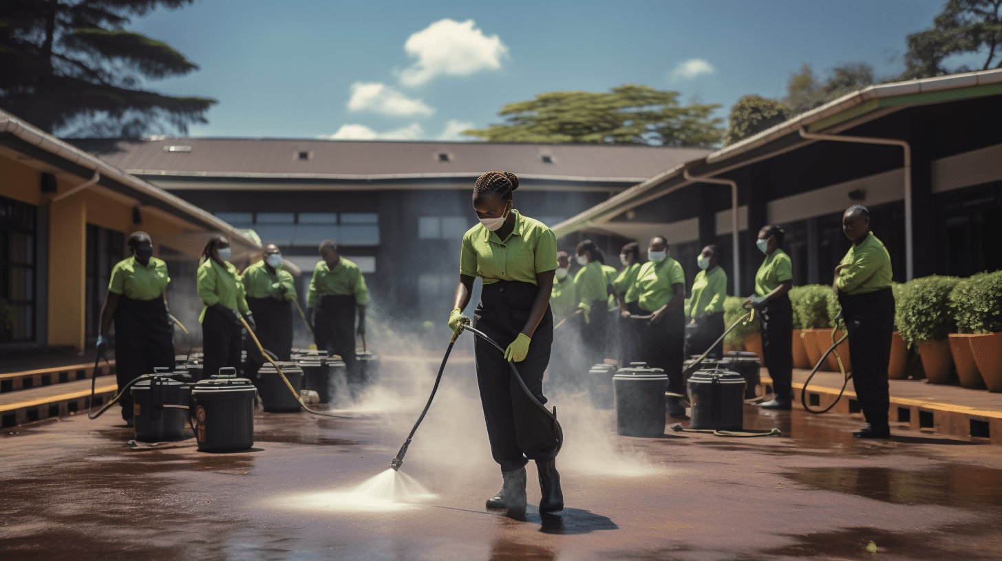 frontline professional cleaners in nairobi offering cleaning services before and after events in kenya